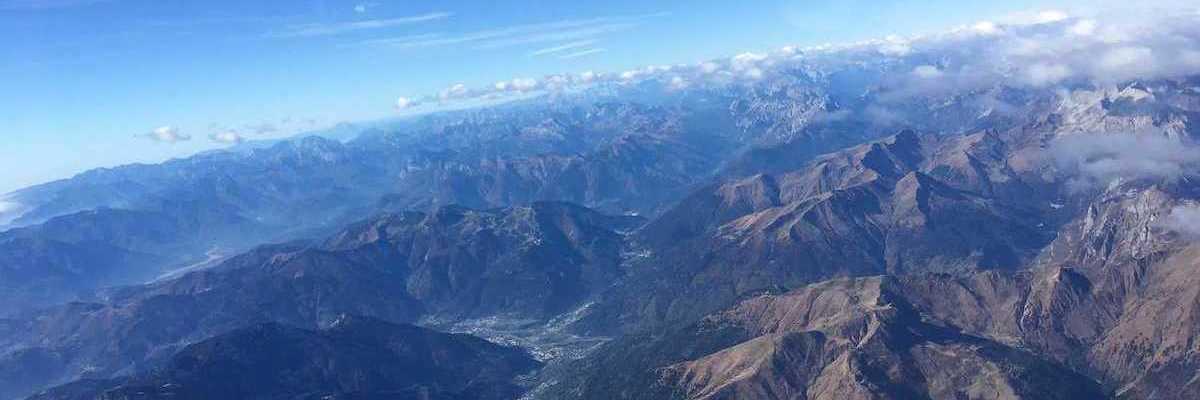 Flugwegposition um 09:17:25: Aufgenommen in der Nähe von 33027 Paularo, Udine, Italien in 4289 Meter